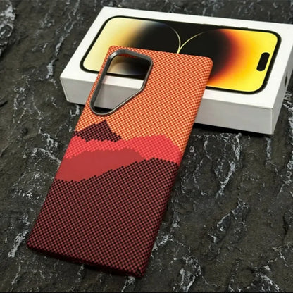 Luxury Carbon Fiber MagSafe Case for Samsung Galaxy S23/S22 Ultra Plus – Hard Cover