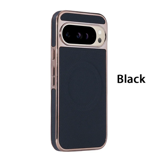 Business Metal MagSafe Case for Google Pixel 9 8 Pro XL 9A Shockproof Cover