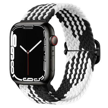 Braided Nylon Strap for Apple Watch Ultra 2/Series 10–4 Adjustable Band