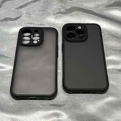 Matte Transparent Case for iPhone 16 15 14 13 12 11 Pro Max Plus