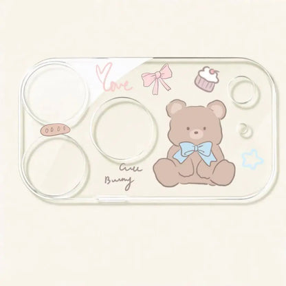 Cute Cartoon Animal Lens Cover for iPhone 17 Pro & 17 Pro Max