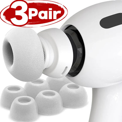 Memory Foam Eartips for AirPods Pro 1 & 2 – Soft & Case-Friendly Fit