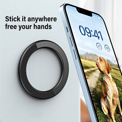 Magnetic Ring Holder for iPhone 14/13/12 – Wall, Car, and Universal Phone Stand