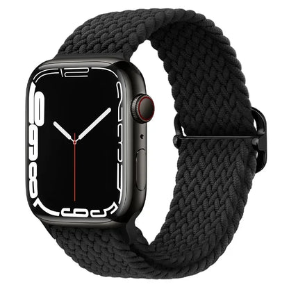 Braided Nylon Strap for Apple Watch Ultra 2/Series 10–4 Adjustable Band