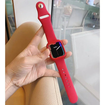 Shockproof Case + Silicone Sport Band for Apple Watch Ultra & SE