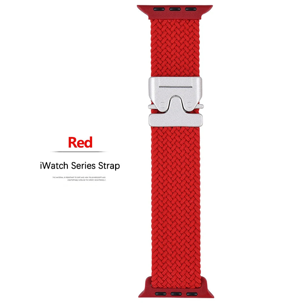 Nylon Parachute Strap for Apple Watch 41–49mm iWatch Ultra/Series 6–11 SE3
