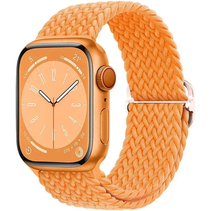 Braided Nylon Strap for Apple Watch Ultra 2/Series 10–4 Adjustable Band