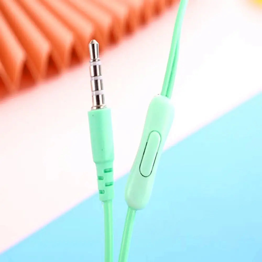 3.5mm Stereo In-Ear Headphones with Mic for Xiaomi, Huawei, Samsung, Sport