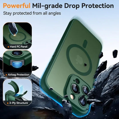 Luxury Frosted MagSafe Case for iPhone 14 13 12 11 Pro Max Plus Matte Clear