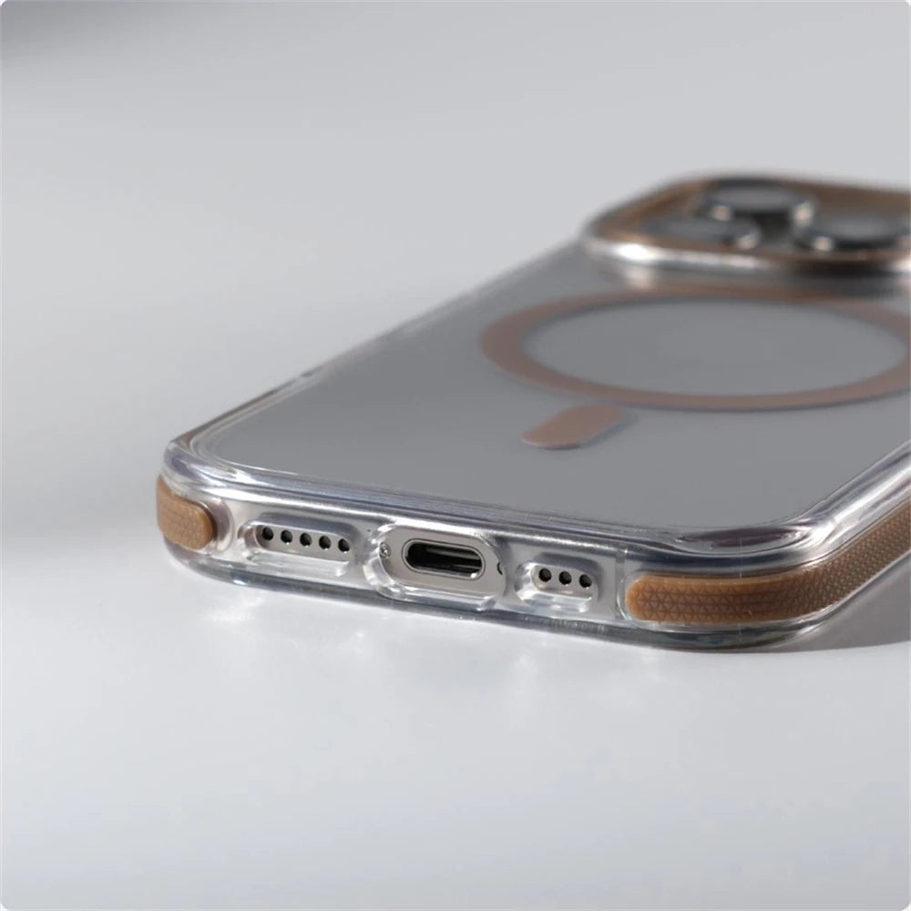 MagSafe Clear Armor Case for iPhone 14 13 12 Pro Max Plus – Magnetic