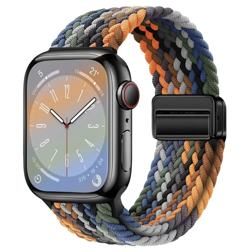 Nylon Braided Band for Apple Watch Ultra & S10–S3 | Soft Durable Strap