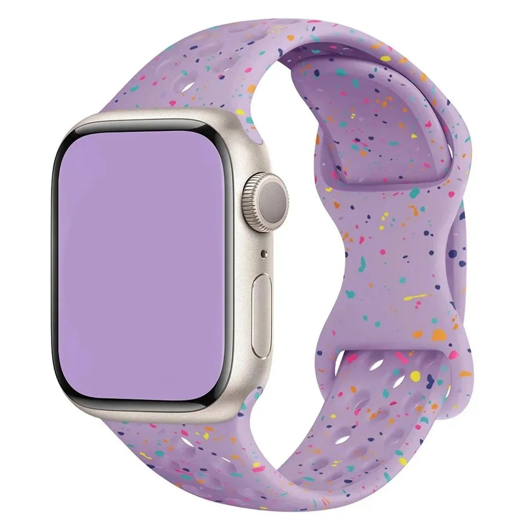 Transparent Silicone Bracelet Band for Apple Watch Ultra 2 & Series 10–5