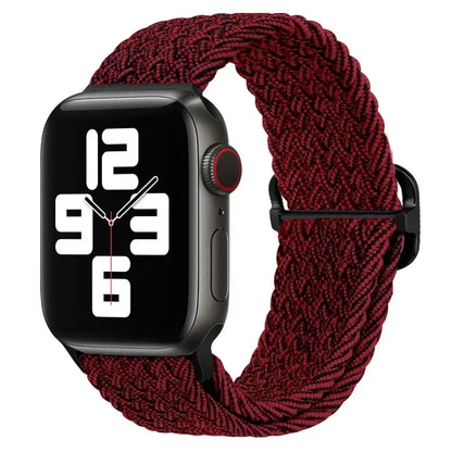Braided Nylon Strap for Apple Watch Ultra 2/Series 10–4 Adjustable Band