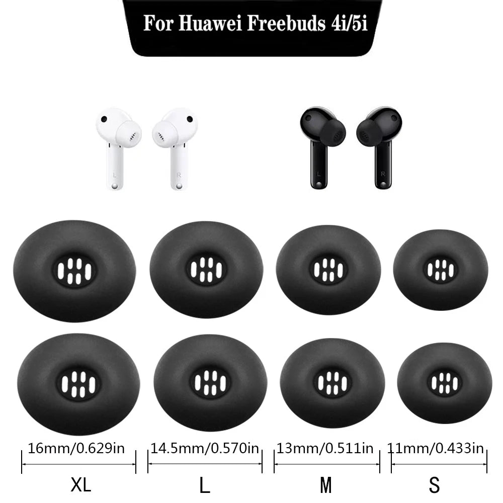 Silicone Eartips Covers for Huawei FreeBuds 4i/5i – Ear Pads & Caps