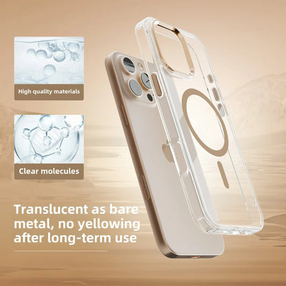 Magnetic Clear Shockproof Case for iPhone 16 15 Pro Max