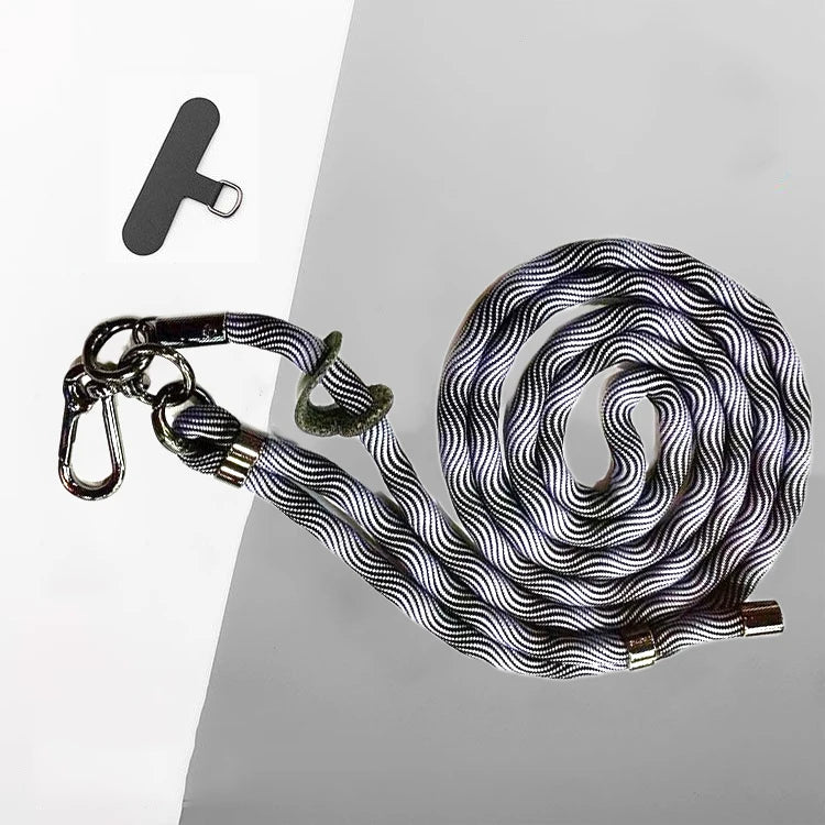 150CM Adjustable Phone Lanyard Strap, Detachable Universal Crossbody Neck Cord with Clip