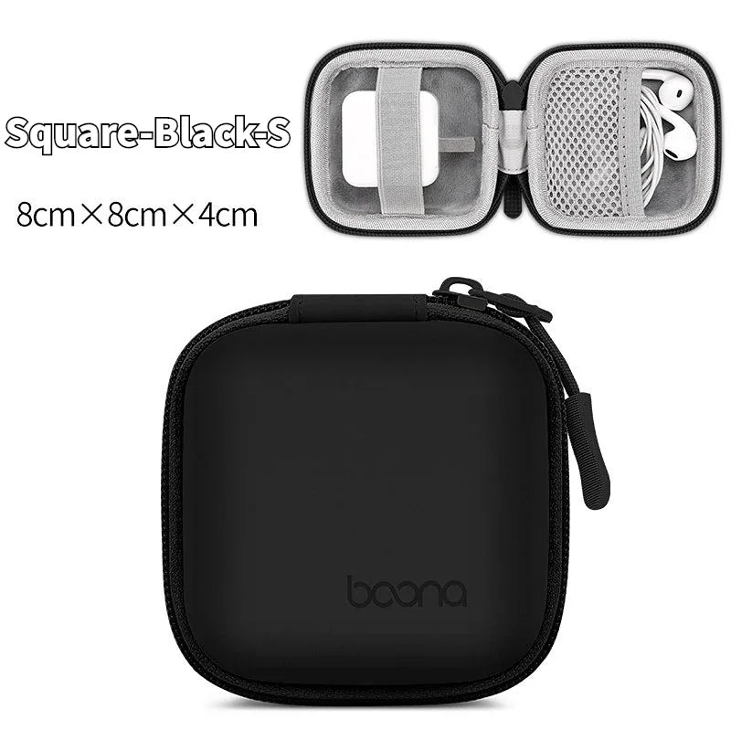 Mini Hard Shell Storage Case for Earphones, Chargers & USB Drives