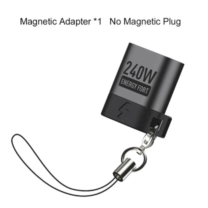 240W Magnetic USB-C Adapter – Fast Charging & Data Transfer Extender