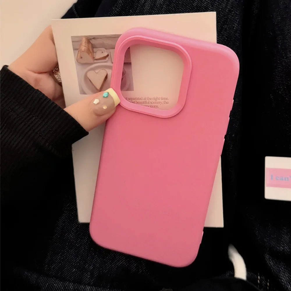 Colorful Silicone Back Cover Case for iPhone 11–14 Pro Plus