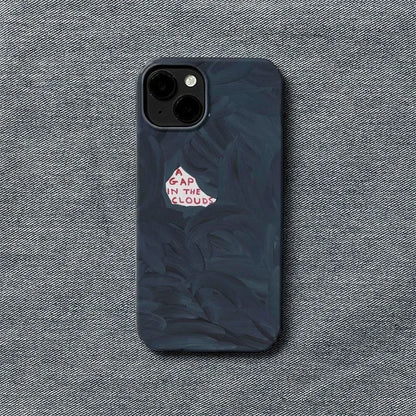 Artistic Dark Abstract Brushstrokes “A GAP IN THE CLOUDS” Chic Phone Case for iPhone 16–11