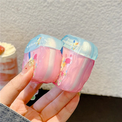 Korean Cute Flower Rabbit AirPods Case for Pro 2/3/4 – Silicone Protective Cover