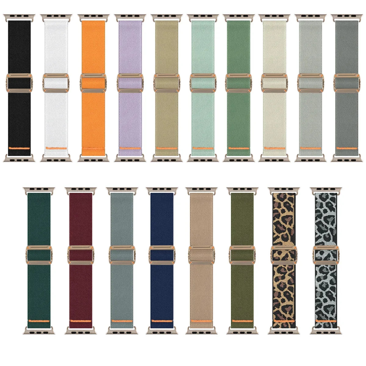 Elastic Nylon Strap for Apple Watch Ultra 2 & Series 10–5 SE Band