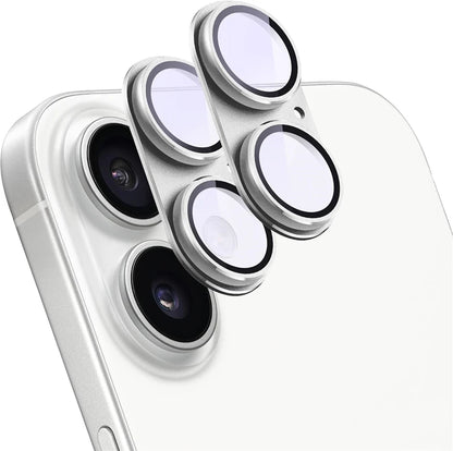 2PCS Metal + Tempered Glass Camera Lens Protector for iPhone 16–13 Pro Max/Plus