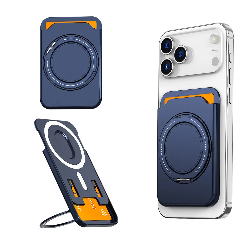 MagSafe Magnetic Wallet Card Holder Stand for iPhone & Samsung Phones
