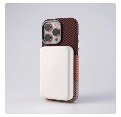 Carbon Fiber MagSafe Case for iPhone 17 Pro 16 15 14 Pro Max Alloy Lens Cover