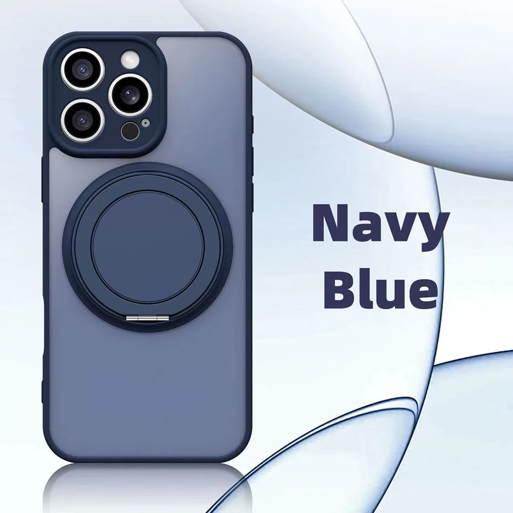 360° Rotating Magnetic Stand Case for iPhone 17 16 15 14 13 12 11 Pro Max
