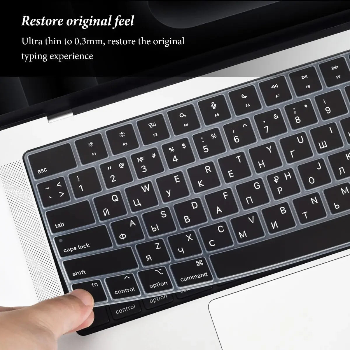 Keyboard Cover for MacBook Pro/Air 2022–2024 M1–M4 Chip 14–16 Inch