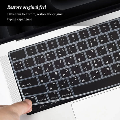 Keyboard Cover for MacBook Pro/Air 2022–2024 M1–M4 Chip 14–16 Inch