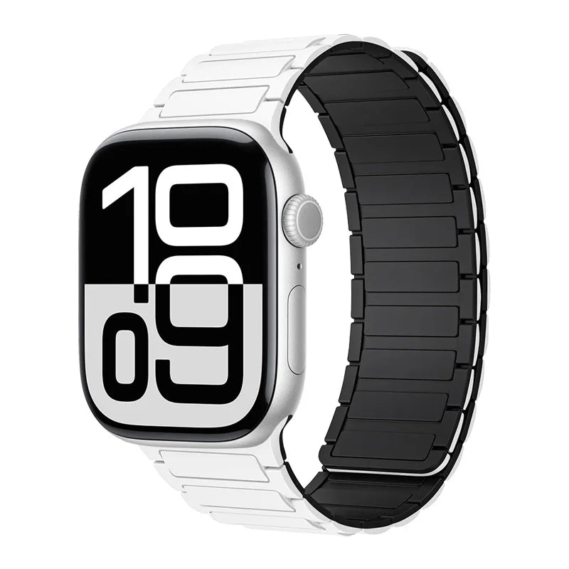 Magnetic Silicone Band for Apple Watch Ultra 3 2 Series 11 10 9 8 7 6 SE