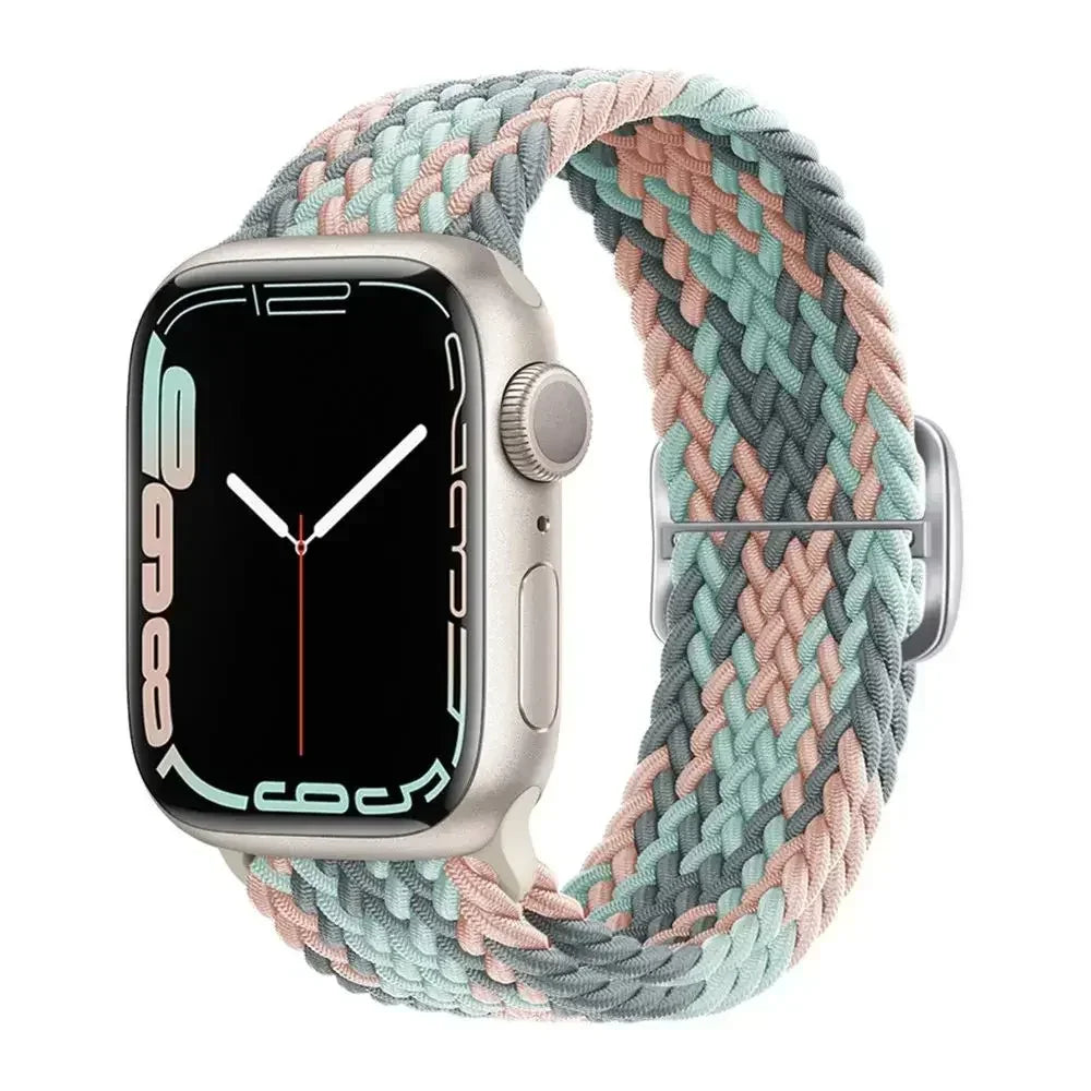 Braided Solo Loop for Apple Watch Ultra & Series 10–7 SE Elastic Band