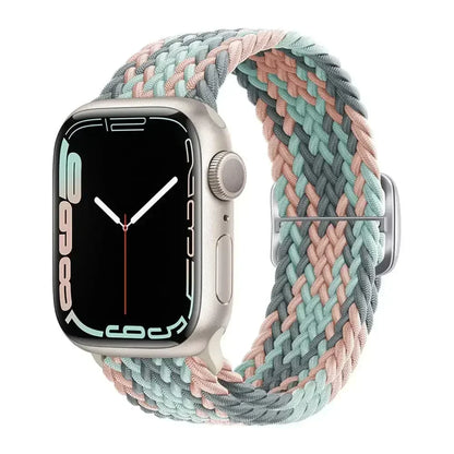 Braided Solo Loop for Apple Watch Ultra & Series 10–7 SE Elastic Band