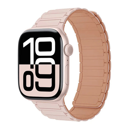 Magnetic Silicone Band for Apple Watch Ultra 3 2 Series 11 10 9 8 7 6 SE