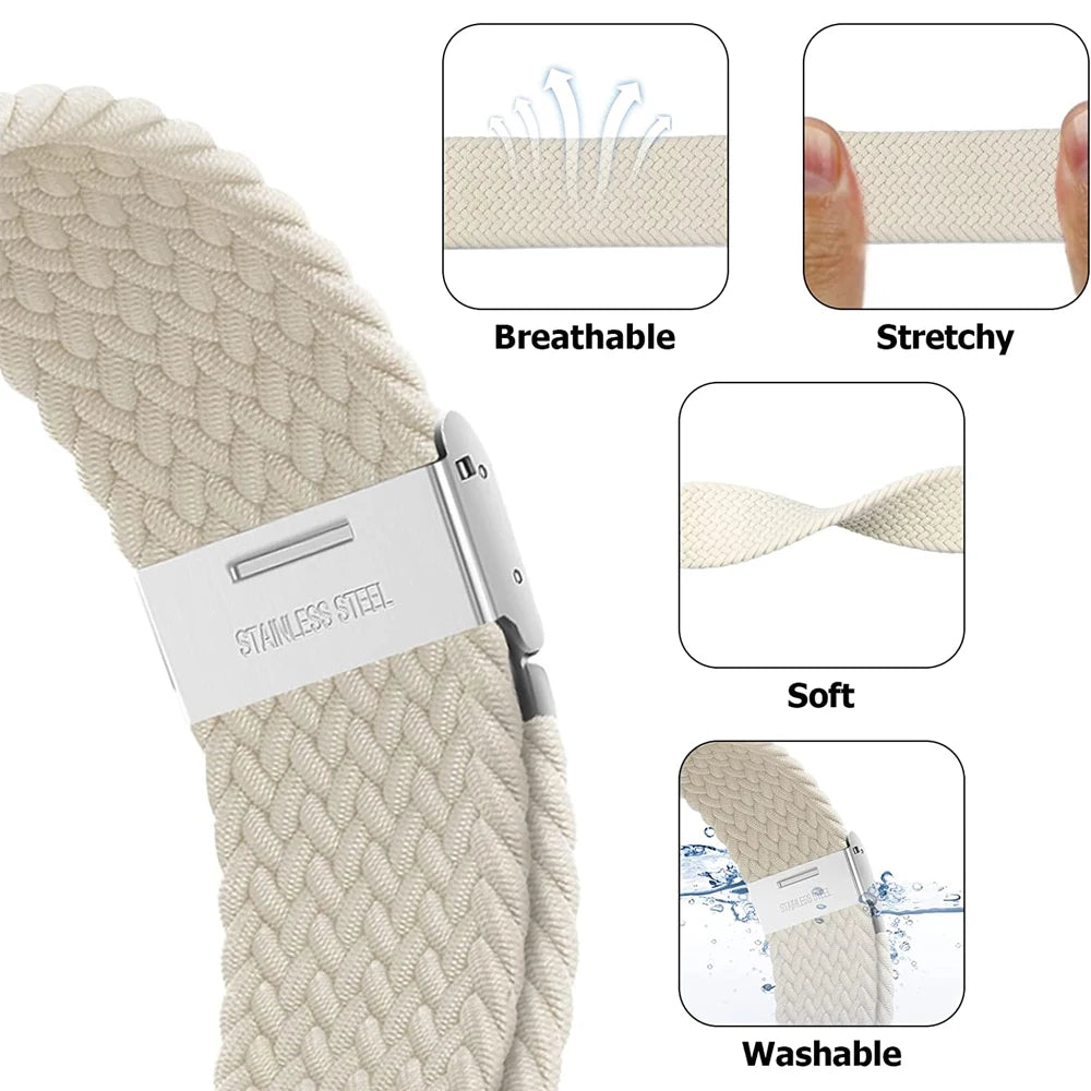 Braided Loop Strap for Apple Watch – Series 4-10 & Ultra (40-49mm)