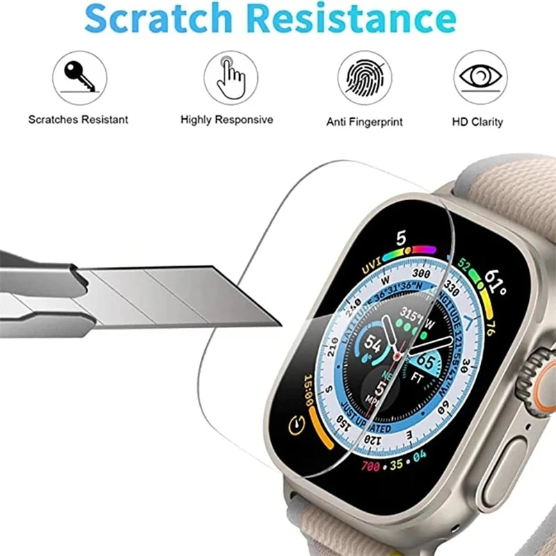 Tempered Glass for Apple Watch Ultra 1/2/3 49mm Anti-Scratch Protective Film