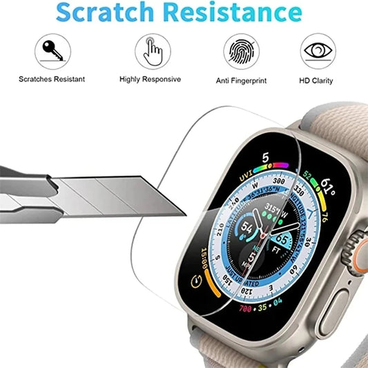 Tempered Glass for Apple Watch Ultra 1/2/3 49mm Anti-Scratch Protective Film