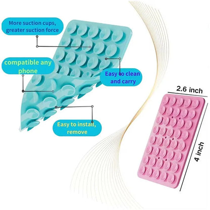 Double-Sided Suction Phone Case Mount Hands-Free Holder for iPhone/Android