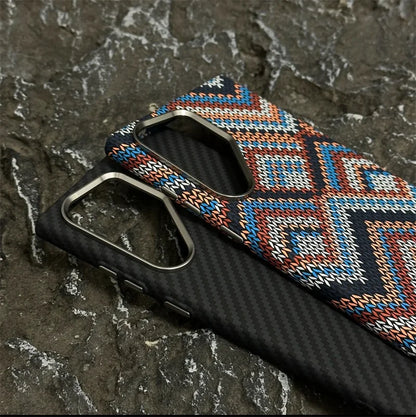 Luxury Carbon Fiber MagSafe Case for Samsung Galaxy S25/S24 Ultra Plus – Hard Cover