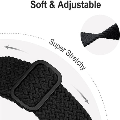 Elastic Braided Strap for Apple Watch Ultra 49mm and Series 9–SE, 45–38mm