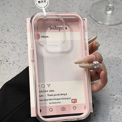 Luxury Candy Color Frame Clear Back Case For iPhone 17 16 15 Pro Max Plus