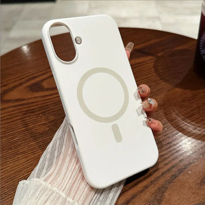 Liquid Silicone MagSafe Case for iPhone 16 15 14 13 12 Pro Max Plus Magnetic Cover