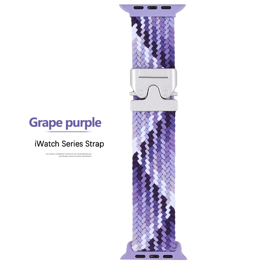 Nylon Parachute Strap for Apple Watch 41–49mm iWatch Ultra/Series 6–11 SE3