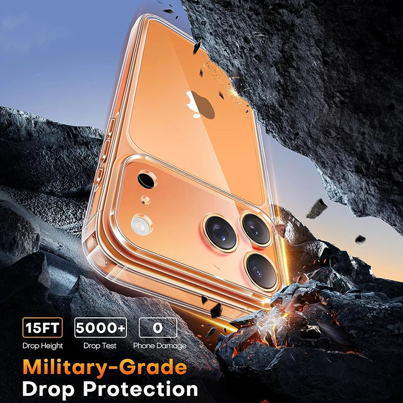 Hybrid Airbag Clear Case for iPhone 17 Pro/17 Air Shockproof Transparent