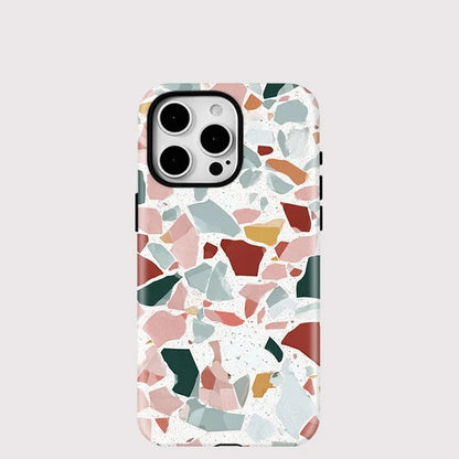 Magnetic Marble Pattern Case for iPhone 16–11 | Acrylic Shockproof Cover