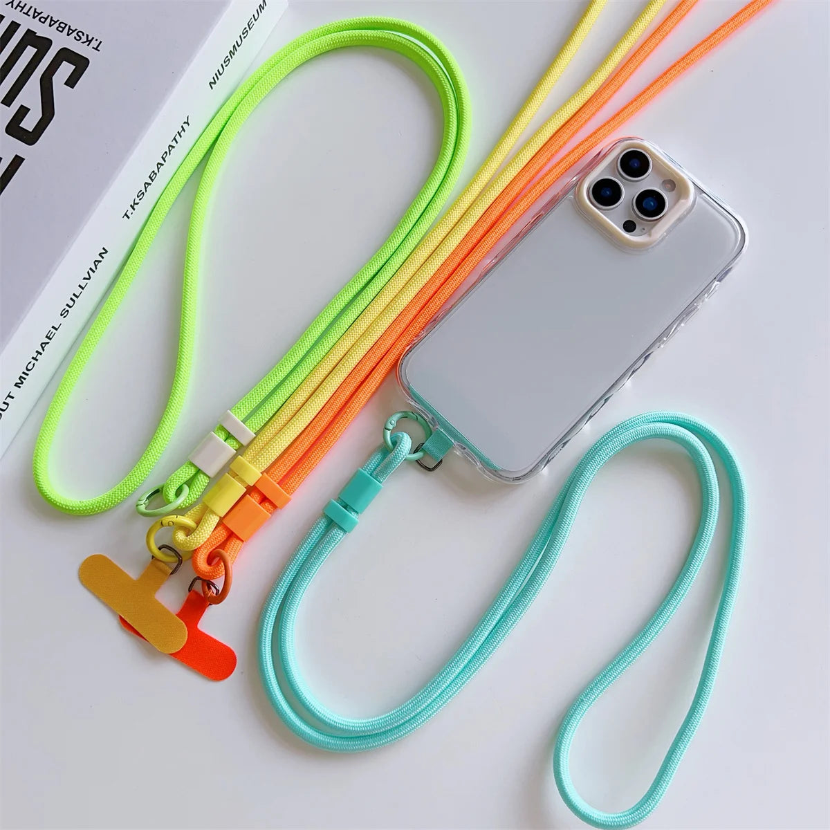 Universal Long Phone Lanyard Crossbody Neck Rope with Case Connection Clip