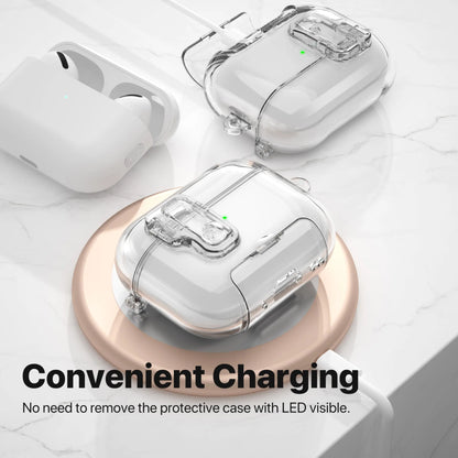 Clear Soft TPU Case for AirPods Pro 3 – Shockproof Cover with Cleaner Kit (2025)