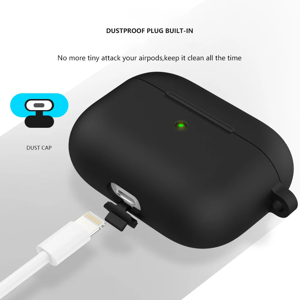 Silicone Protective Case For AirPods Pro Wireless Bluetooth Earphone Cover